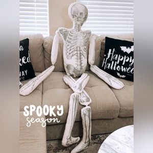 John Derian Threshold skeleton pillow